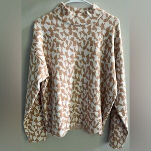 Philosophy Printed Mock Neck Sweater